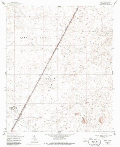 United States Geological Survey Desert, NM (1955, 24000-Scale) digital map