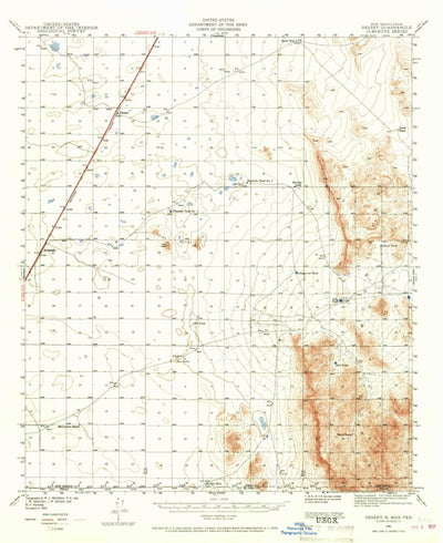 United States Geological Survey Desert, NM-TX (1941, 62500-Scale) digital map