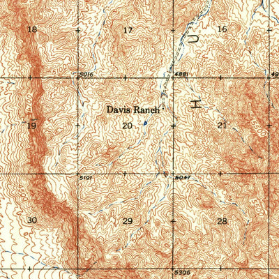 United States Geological Survey Desert, NM-TX (1941, 62500-Scale) digital map