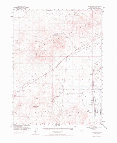 United States Geological Survey Desert Peak, NV (1951, 62500-Scale) digital map