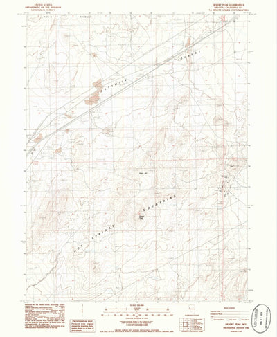 United States Geological Survey Desert Peak, NV (1986, 24000-Scale) digital map
