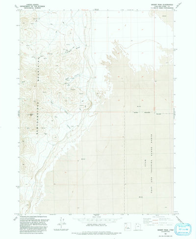 United States Geological Survey Desert Peak, UT (1991, 24000-Scale) digital map