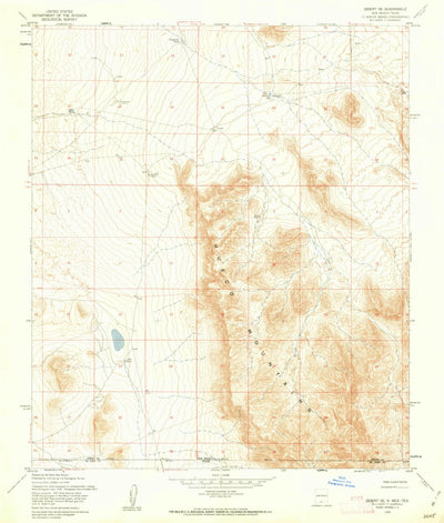 United States Geological Survey Desert SE, NM-TX (1955, 24000-Scale) digital map