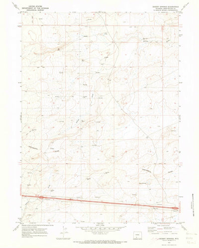 United States Geological Survey Desert Springs, WY (1970, 24000-Scale) digital map