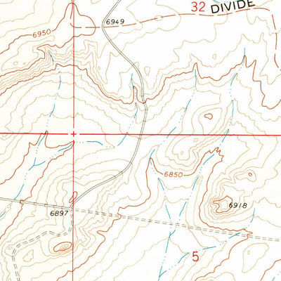 United States Geological Survey Desert Springs, WY (1970, 24000-Scale) digital map