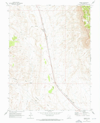 United States Geological Survey Desert, UT (1969, 24000-Scale) digital map