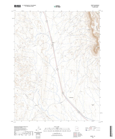 United States Geological Survey Desert, UT (2023, 24000-Scale) digital map