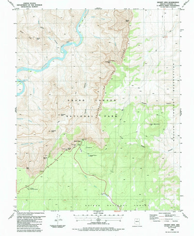 United States Geological Survey Desert View, AZ (1988, 24000-Scale) digital map