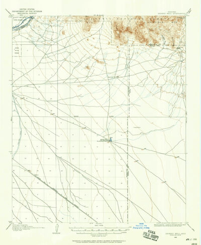 United States Geological Survey Desert Well, AZ (1904, 62500-Scale) digital map