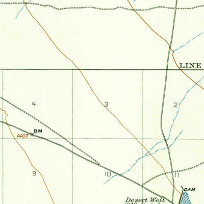 United States Geological Survey Desert Well, AZ (1904, 62500-Scale) digital map
