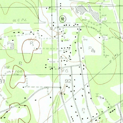 United States Geological Survey Deserter Baygall, TX (1984, 24000-Scale) digital map
