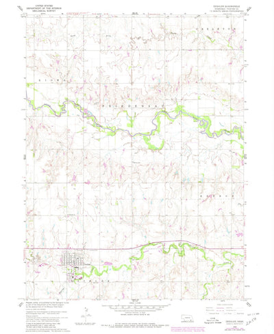 United States Geological Survey Deshler, NE (1960, 24000-Scale) digital map