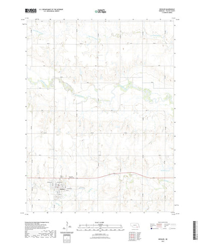 United States Geological Survey Deshler, NE (2021, 24000-Scale) digital map