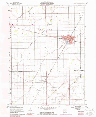 United States Geological Survey Deshler, OH (1960, 24000-Scale) digital map