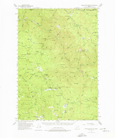 United States Geological Survey Desolation Butte, OR (1951, 62500-Scale) digital map