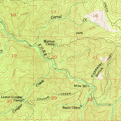 United States Geological Survey Desolation Butte, OR (1951, 62500-Scale) digital map