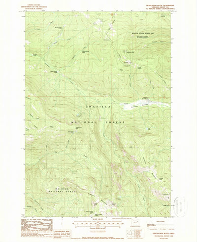 United States Geological Survey Desolation Butte, OR (1988, 24000-Scale) digital map