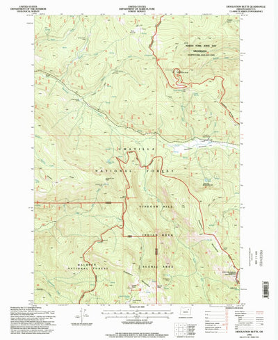 United States Geological Survey Desolation Butte, OR (1995, 24000-Scale) digital map