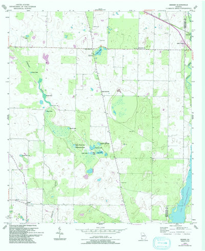 United States Geological Survey Desser, GA (1954, 24000-Scale) digital map