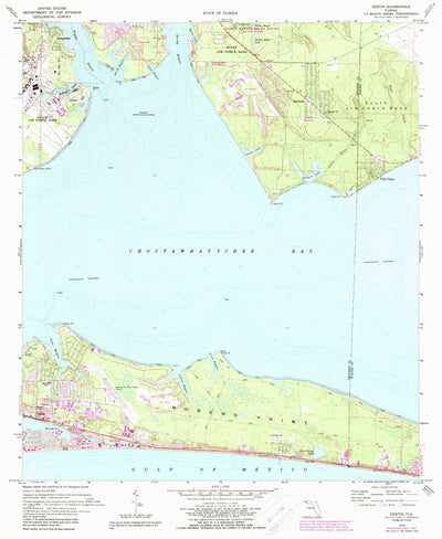 United States Geological Survey Destin, FL (1970, 24000-Scale) digital map
