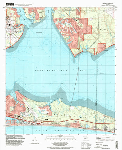United States Geological Survey Destin, FL (1994, 24000-Scale) digital map