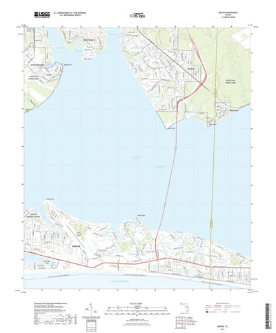 United States Geological Survey Destin, FL (2021, 24000-Scale) digital map