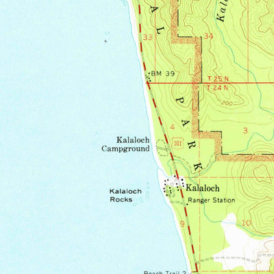 United States Geological Survey Destruction Island, WA (1956, 62500-Scale) digital map