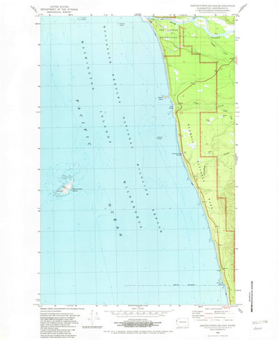 United States Geological Survey Destruction Island, WA (1982, 24000-Scale) digital map