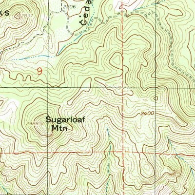 United States Geological Survey Detert Reservoir, CA (1997, 24000-Scale) digital map