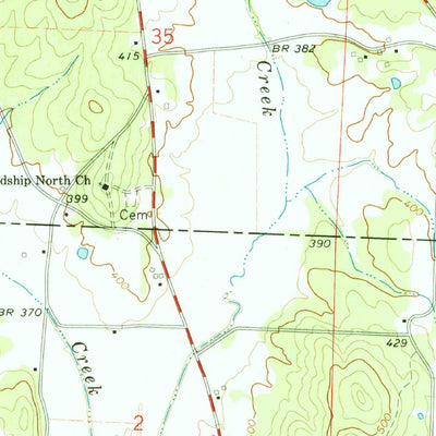 United States Geological Survey Detroit, AL-MS (1967, 24000-Scale) digital map