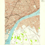 United States Geological Survey Detroit, MI (1952, 24000-Scale) digital map
