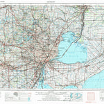 United States Geological Survey Detroit, MI (1961, 250000-Scale) digital map