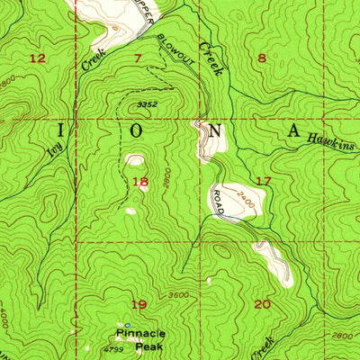 United States Geological Survey Detroit, OR (1956, 62500-Scale) digital map