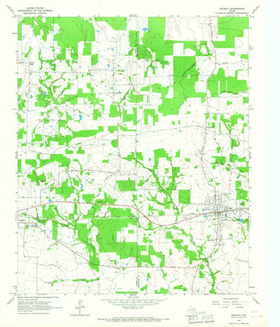 United States Geological Survey Detroit, TX (1964, 24000-Scale) digital map