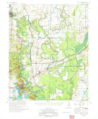 United States Geological Survey Devalls Bluff, AR (1971, 62500-Scale) digital map