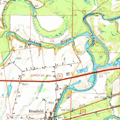United States Geological Survey Devalls Bluff, AR (1971, 62500-Scale) digital map
