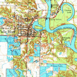 United States Geological Survey Devalls Bluff, AR (1971, 62500-Scale) digital map