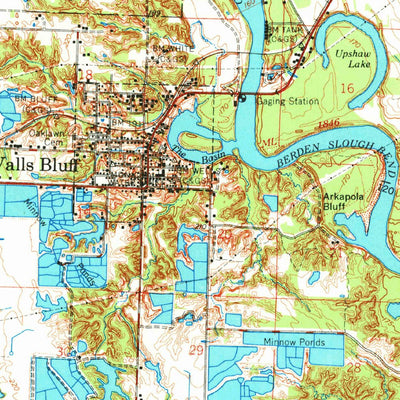 United States Geological Survey Devalls Bluff, AR (1971, 62500-Scale) digital map