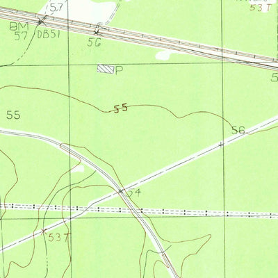 United States Geological Survey Devers, TX (1984, 24000-Scale) digital map
