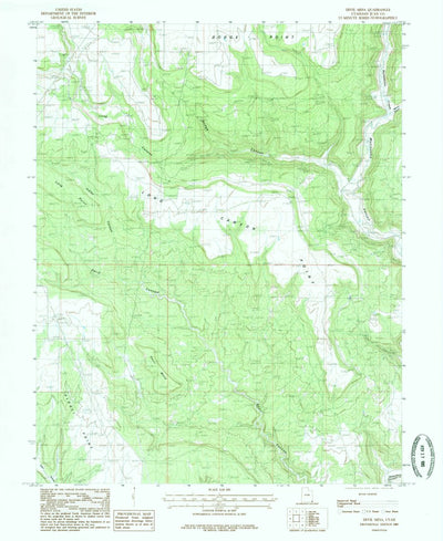 United States Geological Survey Devil Mesa, UT (1985, 24000-Scale) digital map