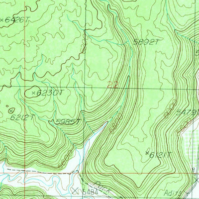 United States Geological Survey Devil Mesa, UT (1985, 24000-Scale) digital map