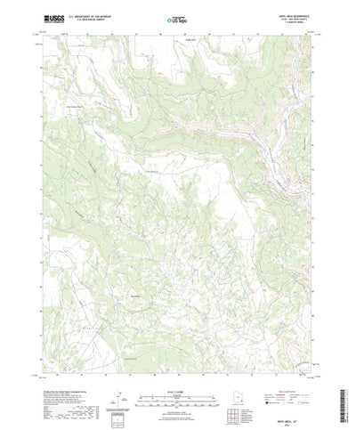 United States Geological Survey Devil Mesa, UT (2023, 24000-Scale) digital map