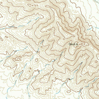 United States Geological Survey Devil Ridge, TX (1964, 24000-Scale) digital map