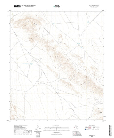 United States Geological Survey Devil Ridge, TX (2022, 24000-Scale) digital map