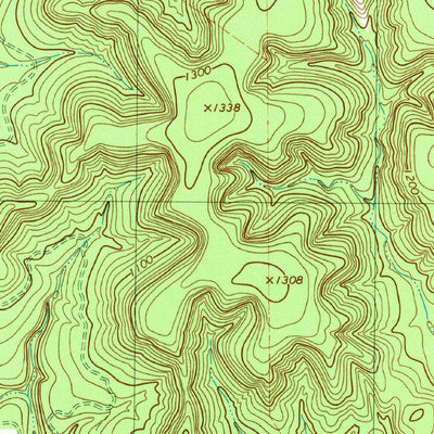 United States Geological Survey Devils Backbone, TX (1989, 24000-Scale) digital map