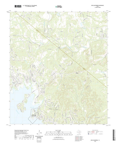 United States Geological Survey Devils Backbone, TX (2022, 24000-Scale) digital map