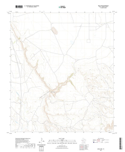 United States Geological Survey Devils Den, TX (2022, 24000-Scale) digital map