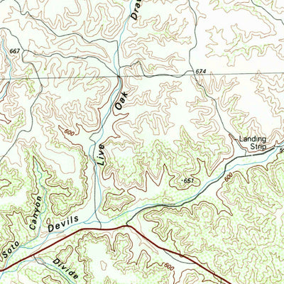 United States Geological Survey Devils Draw, TX (1985, 100000-Scale) digital map