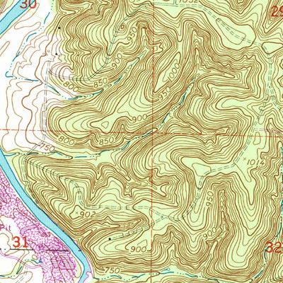 United States Geological Survey Devils Elbow, MO (1954, 24000-Scale) digital map