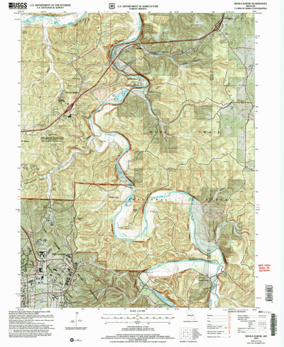 United States Geological Survey Devils Elbow, MO (2004, 24000-Scale) digital map